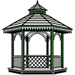 Fototapeta premium vector illustration of a gate