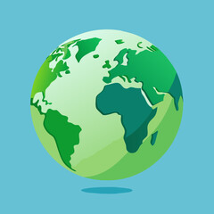 earth globe vector illustration