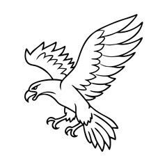 eagle in flight icon, eagle in flight vector illustration-simple illustration of eagle in flight, perfect for eagle in flight logos and icons
