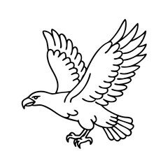 eagle in flight icon, eagle in flight vector illustration-simple illustration of eagle in flight, perfect for eagle in flight logos and icons