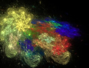 Imaginatory fractal abstract background Image