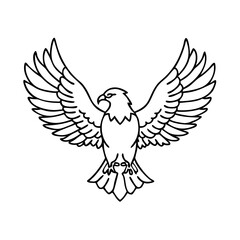 eagle with spread wings icon, eagle with spread wings vector illustration-simple illustration of eagle with spread wings, perfect for eagle with spread wings logos and icons