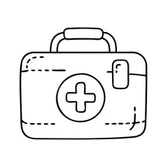 first aid kit icon, first aid kit vector illustration-simple illustration of first aid kit, perfect for first aid kit logos and icons