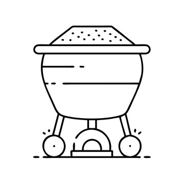 recommend clip art: fertilizer spreader icon, fertilizer spreader vector illustration-simple illustration of fertilizer spreader, perfect for fertilizer spreader logos and icons