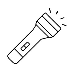 flashlight icon, flashlight vector illustration-simple illustration of flashlight, perfect for flashlight logos and icons