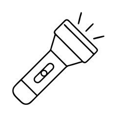 flashlight icon, flashlight vector illustration-simple illustration of flashlight, perfect for flashlight logos and icons