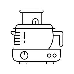 food processor icon, food processor vector illustration-simple illustration of food processor, perfect for food processor logos and icons