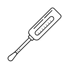 food thermometer icon, food thermometer vector illustration-simple illustration of food thermometer, perfect for food thermometer logos and icons