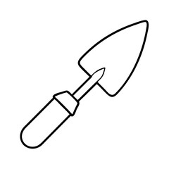 garden trowel icon, garden trowel vector illustration-simple illustration of garden trowel, perfect for garden trowel logos and icons