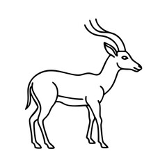 gazelle icon, gazelle vector illustration-simple illustration of gazelle, perfect for gazelle logos and icons