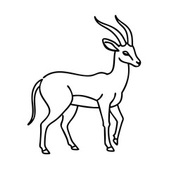 gazelle icon, gazelle vector illustration-simple illustration of gazelle, perfect for gazelle logos and icons