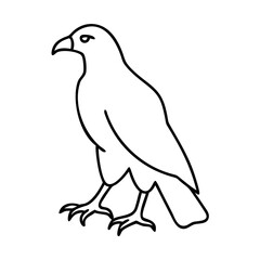 hawk silhouette icon, hawk silhouette vector illustration-simple illustration of hawk silhouette, perfect for hawk silhouette logos and icons