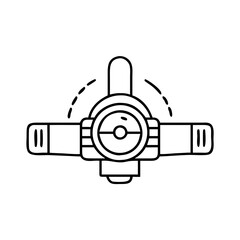 headlamp icon, headlamp vector illustration-simple illustration of headlamp, perfect for headlamp logos and icons