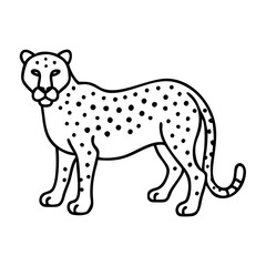 leopard icon, leopard vector illustration-simple illustration of leopard, perfect for leopard logos and icons