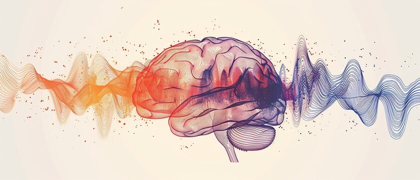 Minimalist representation of brain waves alpha