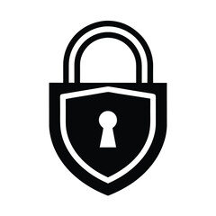 Secure Lock Icon Vector for Privacy and Protection