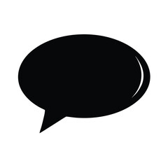 Chat Bubble Icon for Communication in Minimal Style
