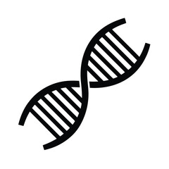 DNA Helix Icon in Minimal Style for Biotech Themes