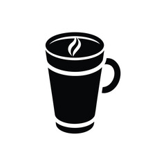 Coffee Cup Icon for Cafe and Branding Concepts