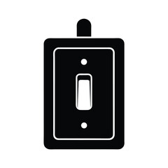 Minimalist Wall Mounted Black Silhouette Icon