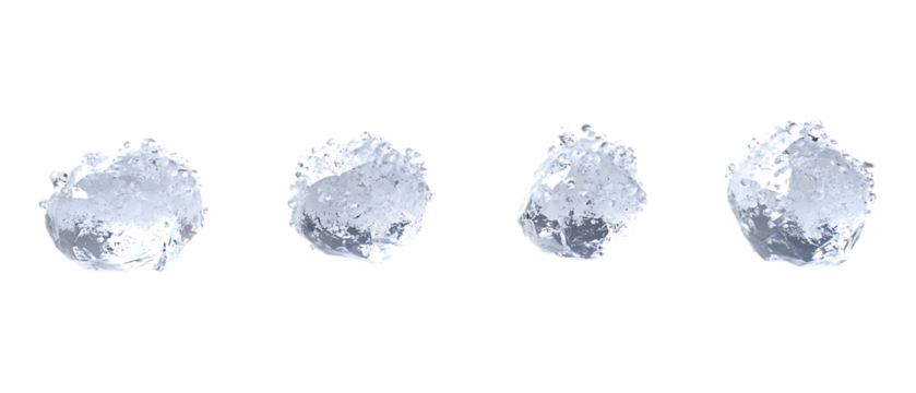 Pack of Hail Against Transparent Background for Weather Projects, Natural Phenomena Designs, or Educational Marketing