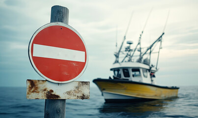 Prohibition on the Open Sea: A Fishing Boat Ignoring Navigation Restrictions for International Day for the Fight against Illegal, Unreported and Unregulated Fishing 