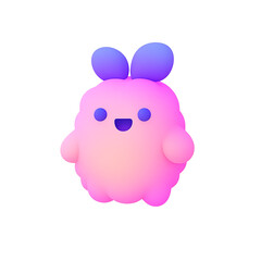 Kawaii Mulberry Character With A Joyful Expression Doing Something Playful Isolated On White Or Transparent Png