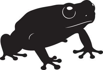 Dart Frog Vector Silhouette