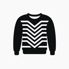 Black sweater sweatshirt clothing apparel fashion garment style casual wear knitwear winter design graphic