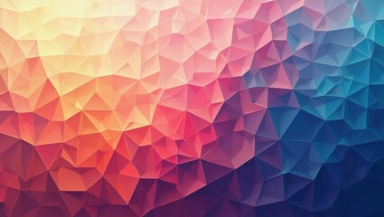 Fototapeta premium Abstract Delaunay Voronoi trianglify color diagram background illustration 