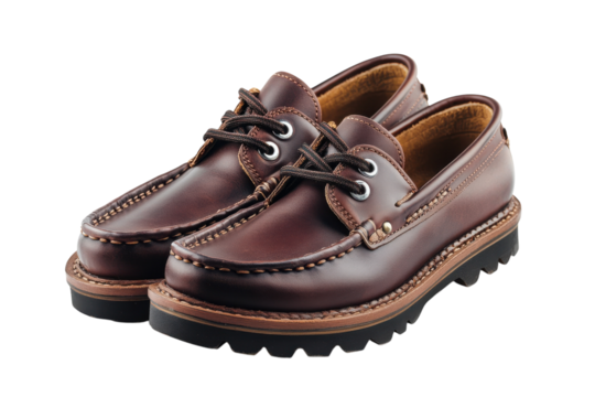 Rich brown leather moccasins classic handcrafted design rugged durable soles comfortable fit stylish