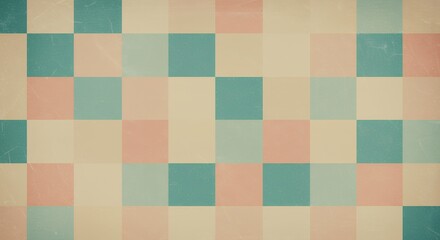 Fototapeta premium Pastel geometric square pattern background