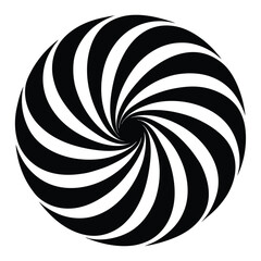 Vector-black-and-white-abstract-swirl-illustration. 