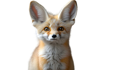 A detailed closeup of a fox with striking features and expressive eyes perfect for wildlife