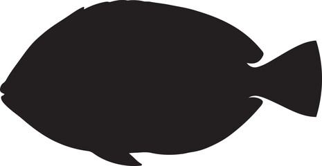 Tang Fish Vector Silhouette © Rizwan Ahmad