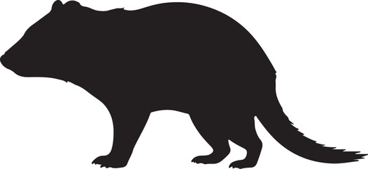 Tasmanian Devil Vector Silhouette