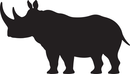 Uintatherium Vector Silhouette