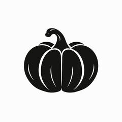 Pumpkin halloween autumn harvest thanksgiving squash vegetable gourd fall october season food patch black silhouette