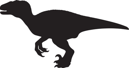 Velociraptor Vector Silhouette