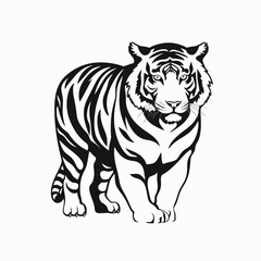 Obraz premium tiger vector illustration
