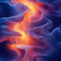 Obraz premium Generative art style abstract pattern