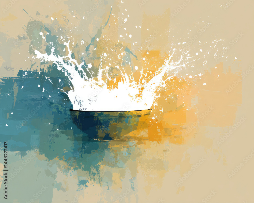 Poster abstract color splash background design