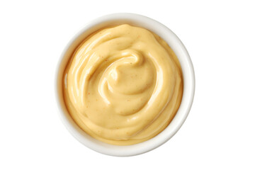 Creamy Yellow Sauce in White Bowl Delicious Appetizer