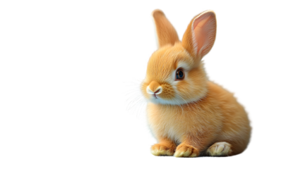 Adorable Fluffy Bunny Rabbit on Black Background HighQuality Animal Photography Perfect for