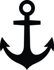 Nautical Anchor Symbol of Stability and Hope in vector illustration