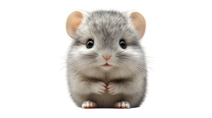 Obraz premium Adorable Fluffy Rodent with Expressive Eyes and Soft Fur Perfect for Nature and Animal Themes