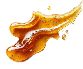 Dripping honey action kitchen food bright isolated on transparent background