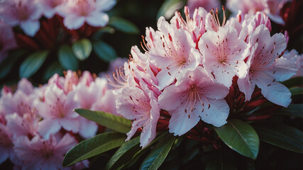 Closeup of Rhododendron Ponticum
