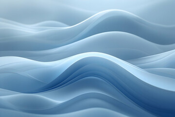 Obraz premium Serene Blue Abstract Background with Soft Flowing Waves and Gentle Gradient for Calm Design Projects, High-Quality Texture Ideal for Wellness Branding and Tranquil Visual Presentations, Versatile Mini