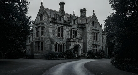 Moody Manor The Dark Mystique Of Gothic Architecture In Monochrome